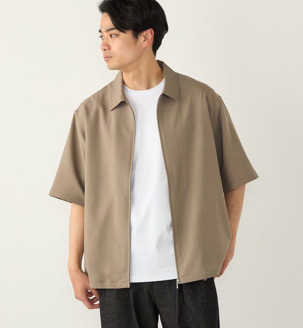 SHIPS Colors 「SHIPS Colors:〈吸水速乾・洗濯機可能〉2WAY ストレッチ ジップ シャツ◇」|シャツ・ブラウス|