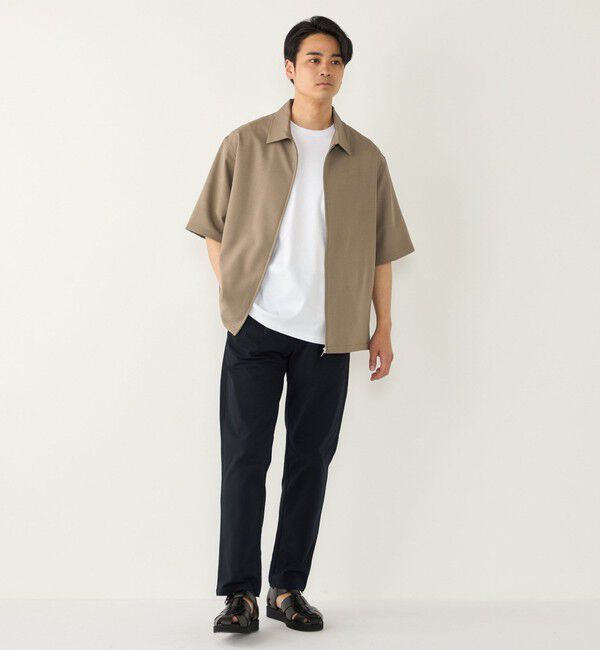 SHIPS Colors 「SHIPS Colors:〈吸水速乾・洗濯機可能〉2WAY ストレッチ ジップ シャツ◇」|シャツ・ブラウス|