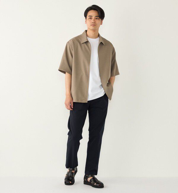 SHIPS Colors 「SHIPS Colors:〈吸水速乾・洗濯機可能〉2WAY ストレッチ ジップ シャツ◇」|シャツ・ブラウス|