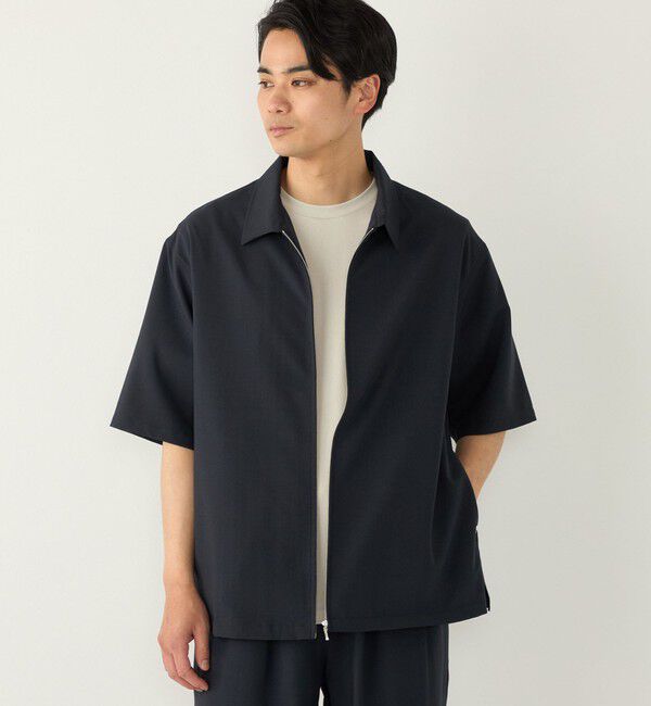 SHIPS Colors 「SHIPS Colors:〈吸水速乾・洗濯機可能〉2WAY ストレッチ ジップ シャツ◇」|シャツ・ブラウス|