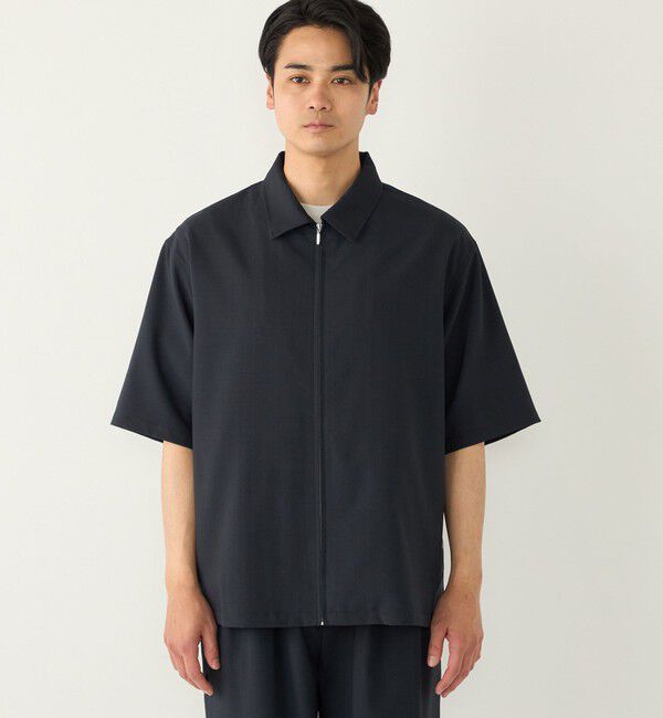 SHIPS Colors 「SHIPS Colors:〈吸水速乾・洗濯機可能〉2WAY ストレッチ ジップ シャツ◇」|シャツ・ブラウス|