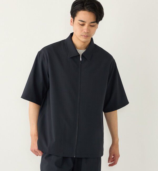 SHIPS Colors 「SHIPS Colors:〈吸水速乾・洗濯機可能〉2WAY ストレッチ ジップ シャツ◇」|シャツ・ブラウス|