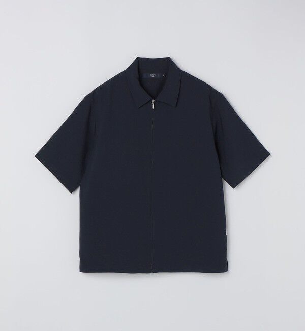 SHIPS Colors 「SHIPS Colors:〈吸水速乾・洗濯機可能〉2WAY ストレッチ ジップ シャツ◇」|シャツ・ブラウス|ダークブルー