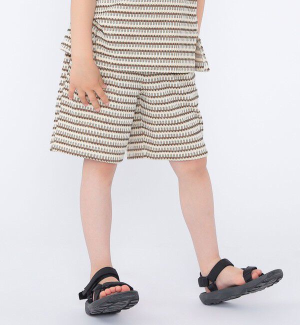 SHIPS KIDS「SHIPS KIDS:100～130cm / ジャカード ショート パンツ」|その他|ブラウン