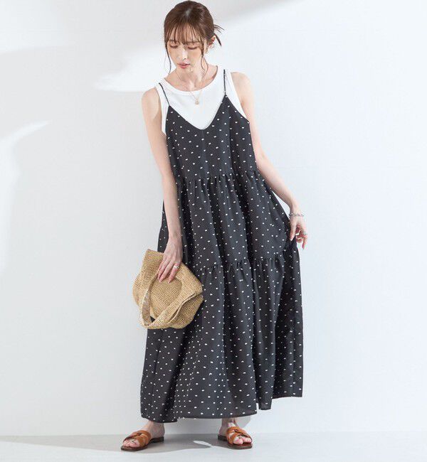 SHIPS Colors 「SHIPS Colors:〈手洗い可能〉カット ドビー キャミ ワンピース◇」|ワンピース|