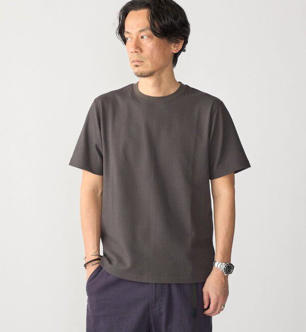 SHIPS「SHIPS:〈MADE IN JAPAN〉リンクス ジャカード Tシャツ」|Tシャツ・カットソー|
