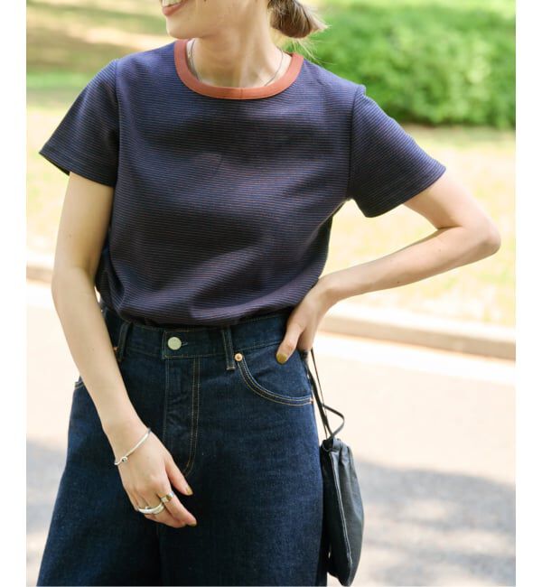 OUTDOOR PRODUCTS Usual Things「リンガーボーダーTEE セットアップ対応」|Tシャツ・カットソー|