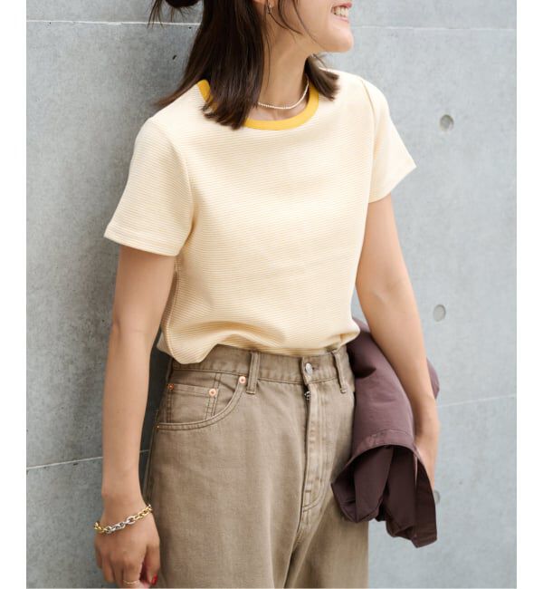 OUTDOOR PRODUCTS Usual Things「リンガーボーダーTEE セットアップ対応」|Tシャツ・カットソー|