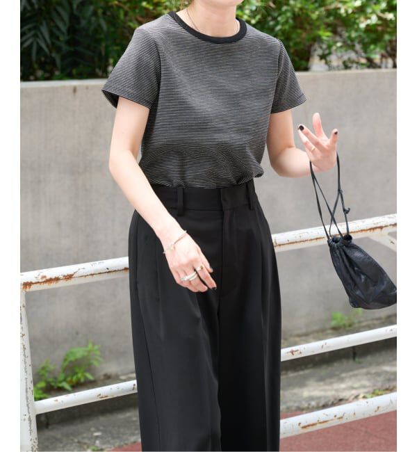 OUTDOOR PRODUCTS Usual Things「リンガーボーダーTEE セットアップ対応」|Tシャツ・カットソー|