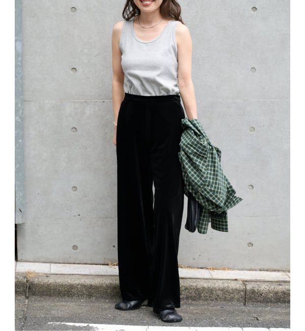 OUTDOOR PRODUCTS Usual Things「≪予約≫追加 ベロアフレアパンツ」|スラックス|