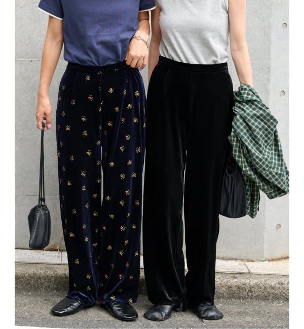 OUTDOOR PRODUCTS Usual Things「≪予約≫追加 ベロアフレアパンツ」|スラックス|