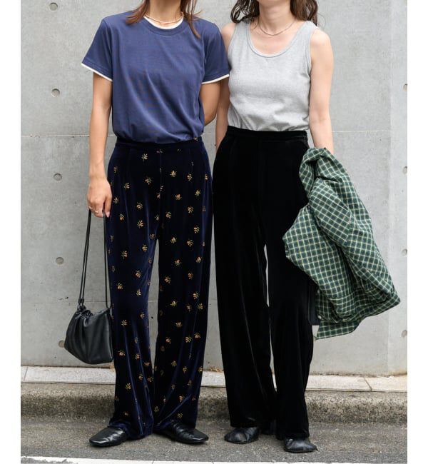 OUTDOOR PRODUCTS Usual Things「≪予約≫追加 ベロアフレアパンツ」|スラックス|
