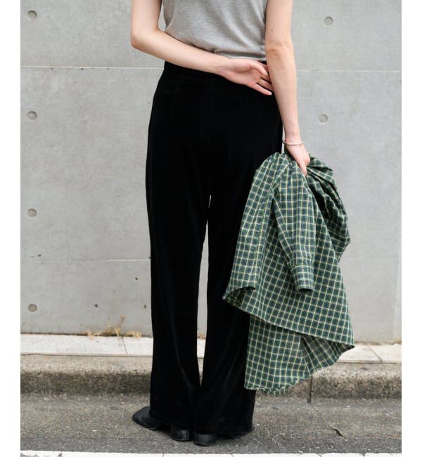 OUTDOOR PRODUCTS Usual Things「≪予約≫追加 ベロアフレアパンツ」|スラックス|