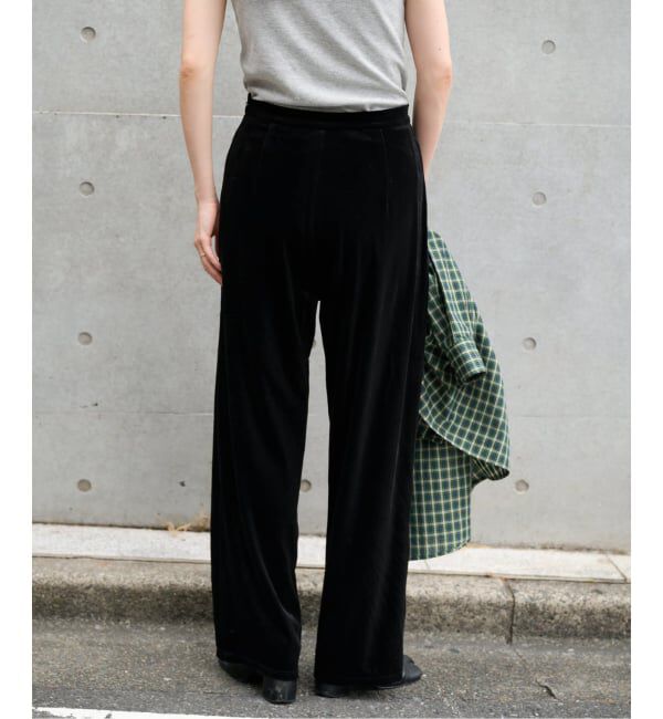 OUTDOOR PRODUCTS Usual Things「≪予約≫追加 ベロアフレアパンツ」|スラックス|