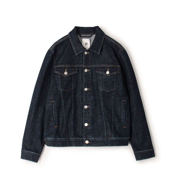 TOMORROWLAND MENS「■【別注】PT TORINO ストレッチデニム トラッカージャケット」|ブルゾン・スタジャン|67 ダークブルー