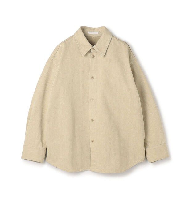 GALERIE VIE「ダストフェードツイル オーバーサイズドシャツ」|シャツ・ブラウス|43 ベージュ
