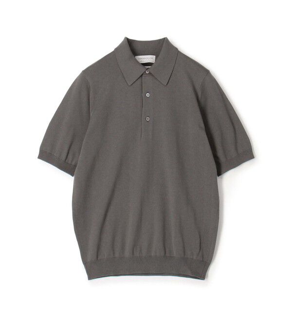 TOMORROWLAND MENS「TOMORROWLAND tricot シルクコットン 半袖ニットポロシャツ SESIA」|ポロシャツ|17 チャコールグレー