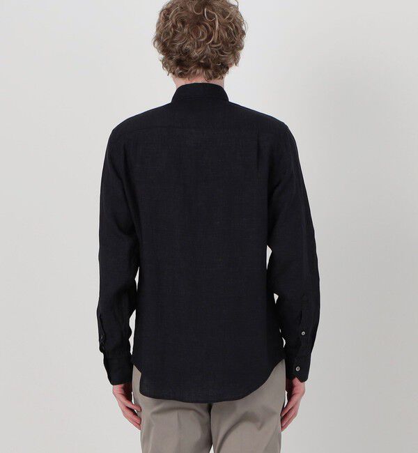 TOMORROWLAND MENS「リネン セミワイドカラーロングスリーブシャツ SAHARA ALBINI」|シャツ・ブラウス|