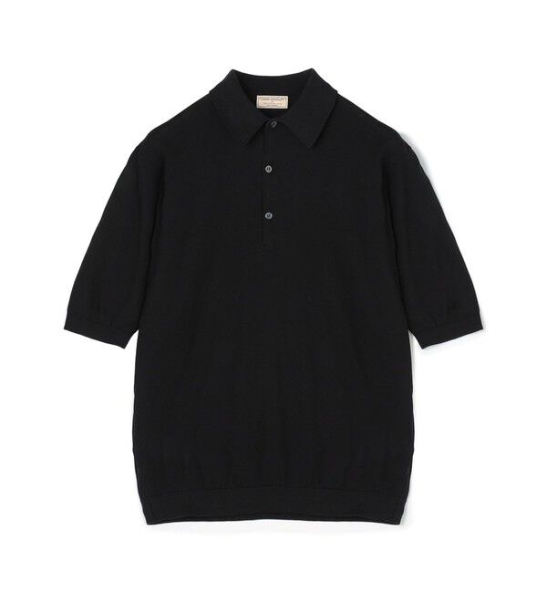 TOMORROWLAND MENS「【別注J】JOHN SMEDLEY 30Gシーアイランドコットン ニットポロ ISIS」|ニット・セーター|19 ブラック