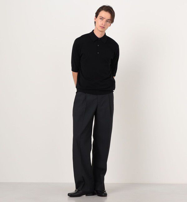 TOMORROWLAND MENS「【別注J】JOHN SMEDLEY 30Gシーアイランドコットン ニットポロ ISIS」|ニット・セーター|