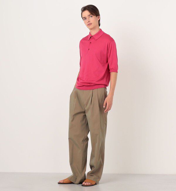 TOMORROWLAND MENS「【別注J】JOHN SMEDLEY 30Gシーアイランドコットン ニットポロ ISIS」|ニット・セーター|
