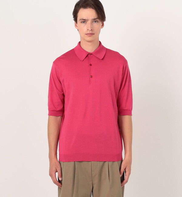TOMORROWLAND MENS「【別注J】JOHN SMEDLEY 30Gシーアイランドコットン ニットポロ ISIS」|ニット・セーター|