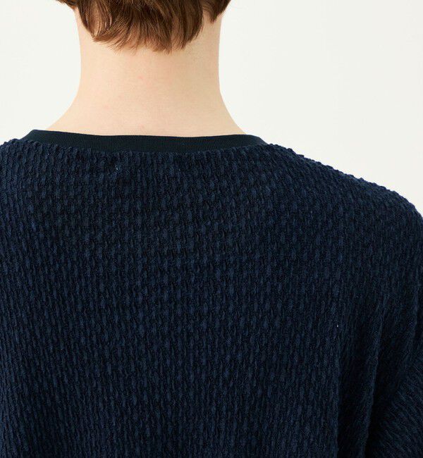 Ballsey「コットンシアートリコット ハーフスリーブカーディガン」|カーディガン|