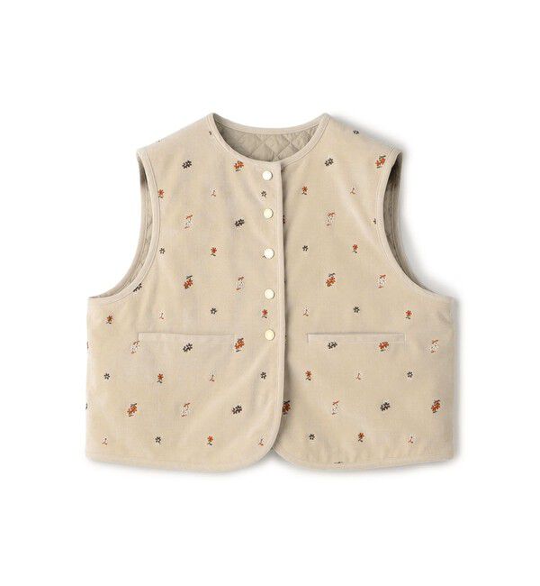 TOMORROWLAND collection「【WEB先行予約】フルーロンベル リバーシブルジレ」|ベスト・ジレ|42 ライトベージュ系