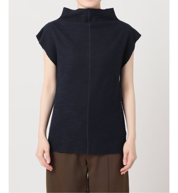  「TWEED CUT STAND NECK TOPS：カットソー」|Tシャツ・カットソー|