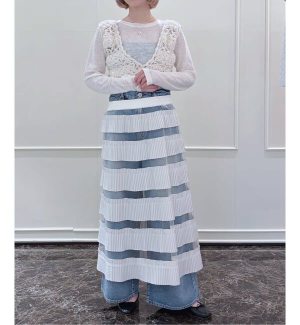 IENA LA BOUCLE「IENA LA BOUCLE ダンダンプリーツスカート」|スカート|
