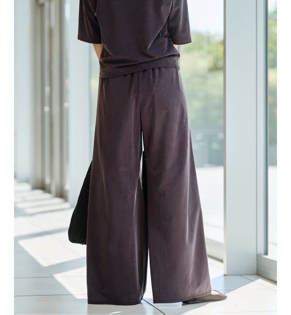 IENA LA BOUCLE「《追加2/洗濯機洗い可》IENA LA BOUCLE Cupra mix イージーパンツ」|その他|