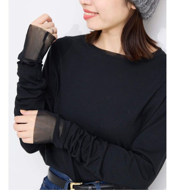 SLOBE IENA「《WEB限定カラーあり/追加7予約》レイヤードスリーブロンTEE」|Tシャツ・カットソー|