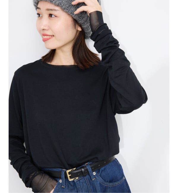 SLOBE IENA「《WEB限定カラーあり/追加7予約》レイヤードスリーブロンTEE」|Tシャツ・カットソー|