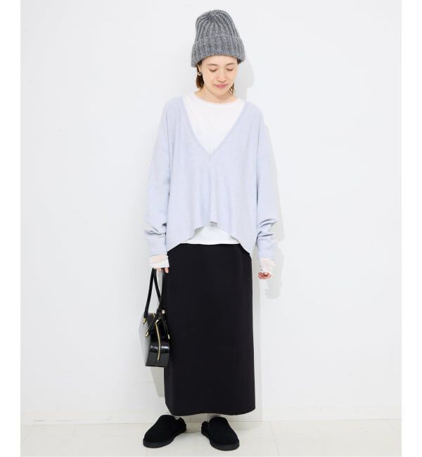 SLOBE IENA「《WEB限定カラーあり/追加7予約》レイヤードスリーブロンTEE」|Tシャツ・カットソー|