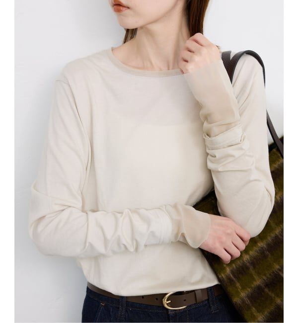 SLOBE IENA「《WEB限定カラーあり/追加7予約》レイヤードスリーブロンTEE」|Tシャツ・カットソー|