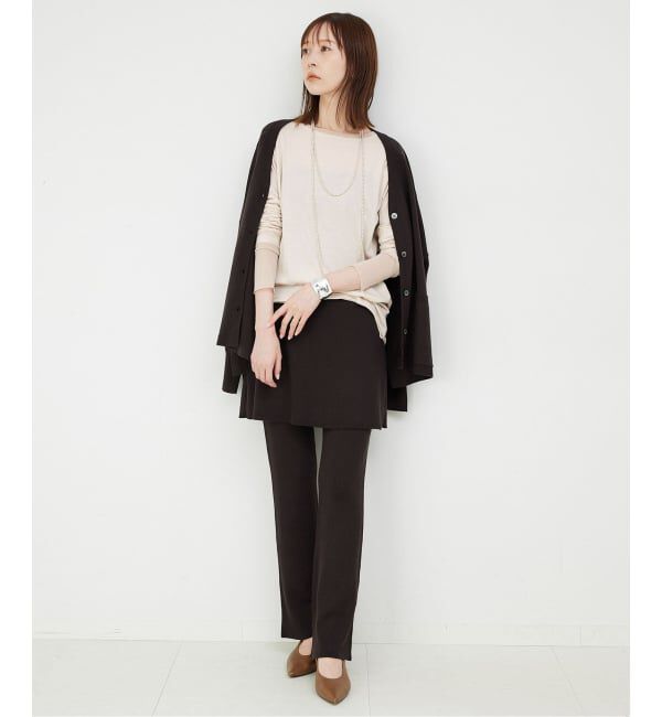 SLOBE IENA「《WEB限定カラーあり/追加7予約》レイヤードスリーブロンTEE」|Tシャツ・カットソー|