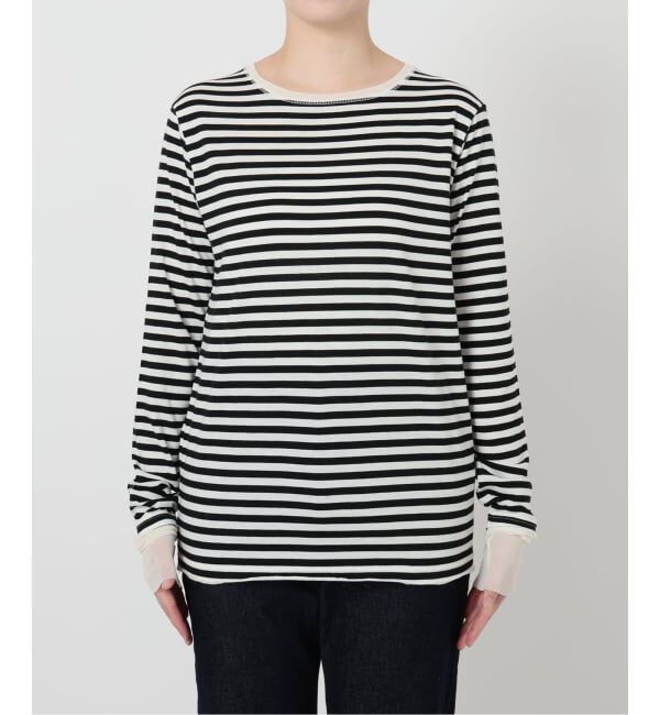 SLOBE IENA「《WEB限定カラーあり/追加7予約》レイヤードスリーブロンTEE」|Tシャツ・カットソー|