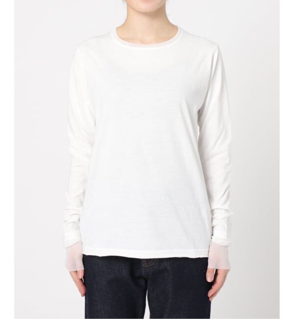 SLOBE IENA「《WEB限定カラーあり/追加7予約》レイヤードスリーブロンTEE」|Tシャツ・カットソー|