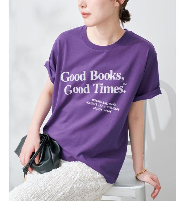 SLOBE IENA「《追加》BOOK CLUB SLOBE別注 グラフィックTEE」|Tシャツ・カットソー|パープル