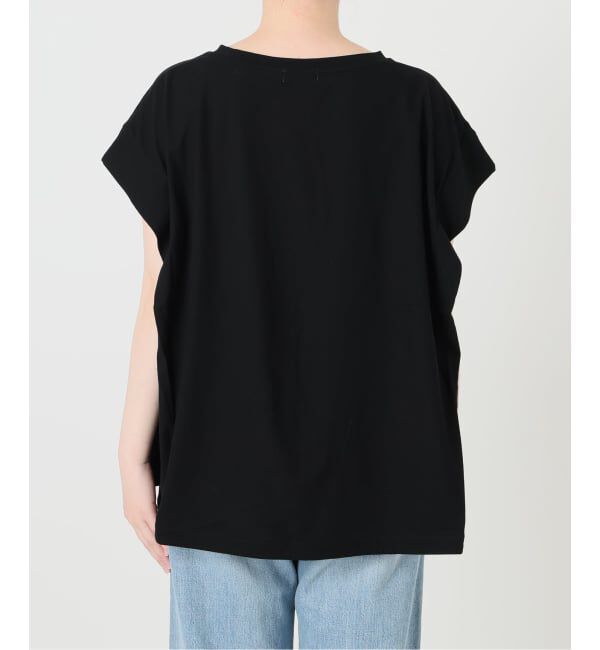 IENA「《追加/接触冷感》フレンチタックスリーブ ドロストTシャツ」|Tシャツ・カットソー|