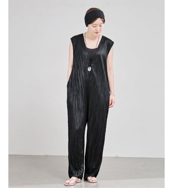 IENA「5-knot/ファイブノット CRINKLE-FIN SALOPETTE  サロペット 5KIE-CRCL-0001」|オールインワン|