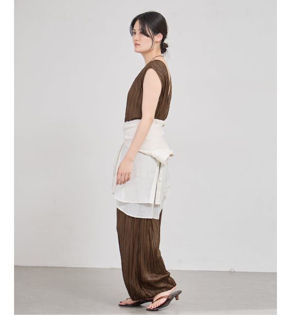 IENA「5-knot/ファイブノット CRINKLE-FIN SALOPETTE  サロペット 5KIE-CRCL-0001」|オールインワン|