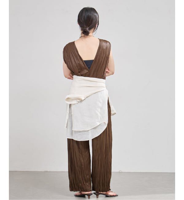 IENA「5-knot/ファイブノット CRINKLE-FIN SALOPETTE  サロペット 5KIE-CRCL-0001」|オールインワン|