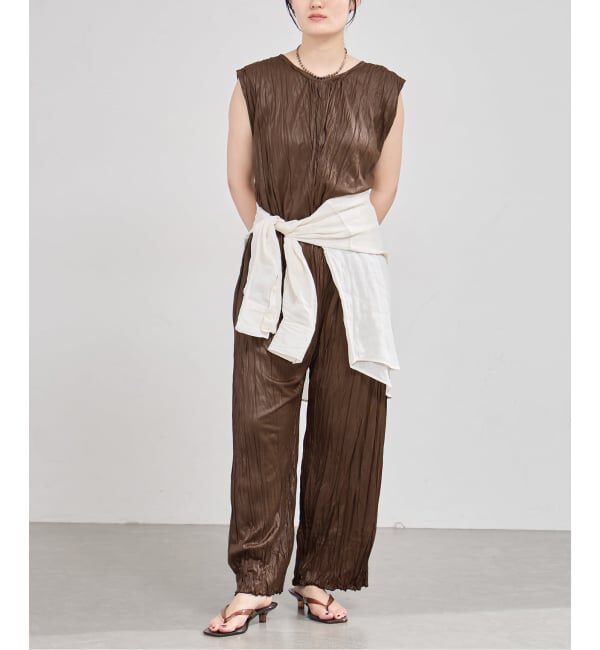 IENA「5-knot/ファイブノット CRINKLE-FIN SALOPETTE  サロペット 5KIE-CRCL-0001」|オールインワン|