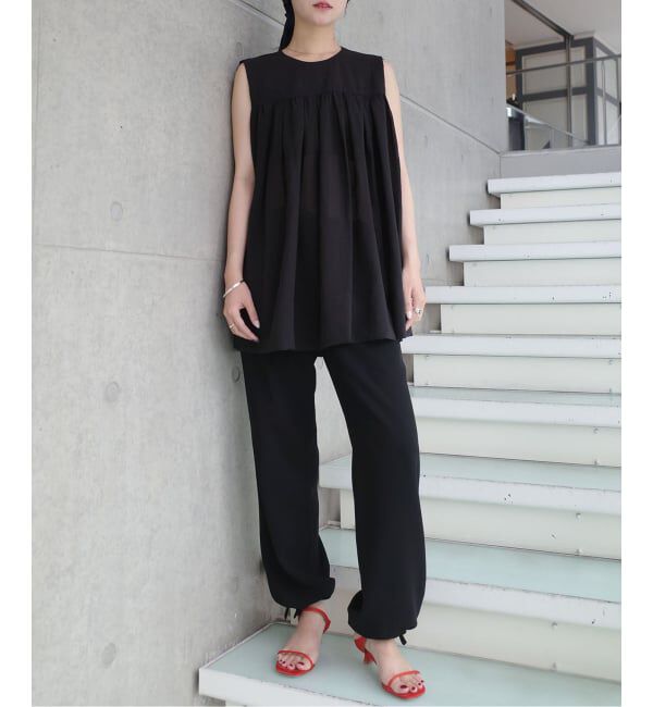 IENA「《一部店舗限定》Maison IENA シアーノースリーブブラウス」|シャツ・ブラウス|