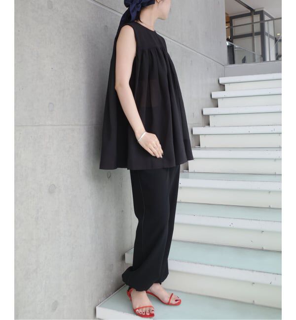 IENA「《一部店舗限定》Maison IENA シアーノースリーブブラウス」|シャツ・ブラウス|