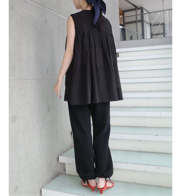 IENA「《一部店舗限定》Maison IENA シアーノースリーブブラウス」|シャツ・ブラウス|