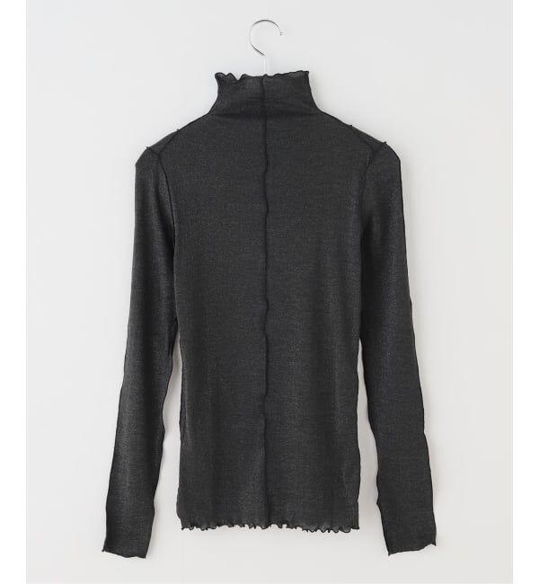 IENA LA BOUCLE「HAKUJI ハクジ Shiny rib ハイネックプルオーバー H232642」|Tシャツ・カットソー|