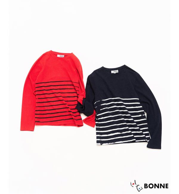 417 EDIFICE「BONNE SUITS Sailor Shirt / セーラーシャツ」|Tシャツ・カットソー|レッド