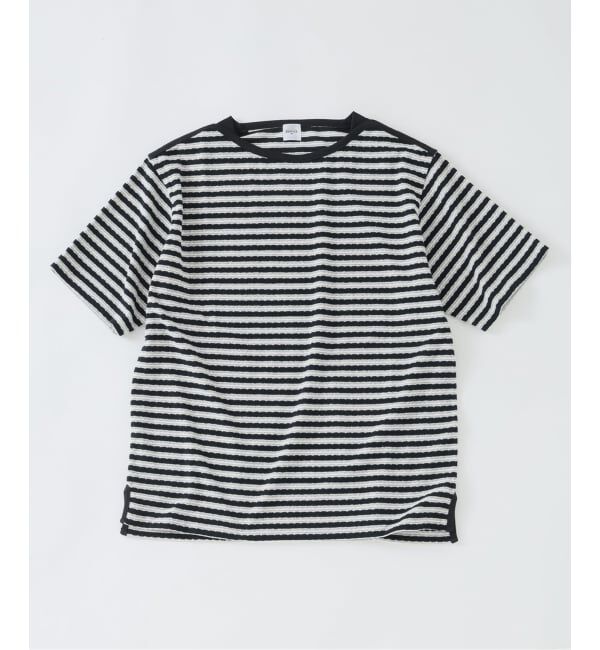 EDIFICE「パイル ボーダー ボートネック」|Tシャツ・カットソー|
